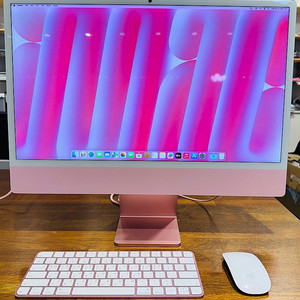 애플 아이맥 24인치 M4 24GB 512GB 핑크 MD2U4KH/A