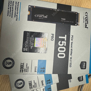 마이크론 Crucial T500 M.2 NVMe 대원씨티에스 1TB 미개봉 새제품