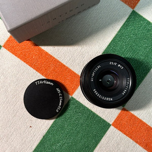 소니 e마운트 티티아티산 25mm f2.0 단렌즈 + 겐코 uv필터