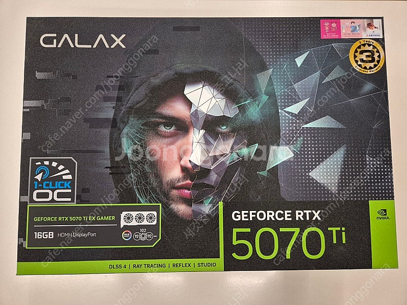 갤럭시 RTX 5070TI EX GAMER OC 블랙--0