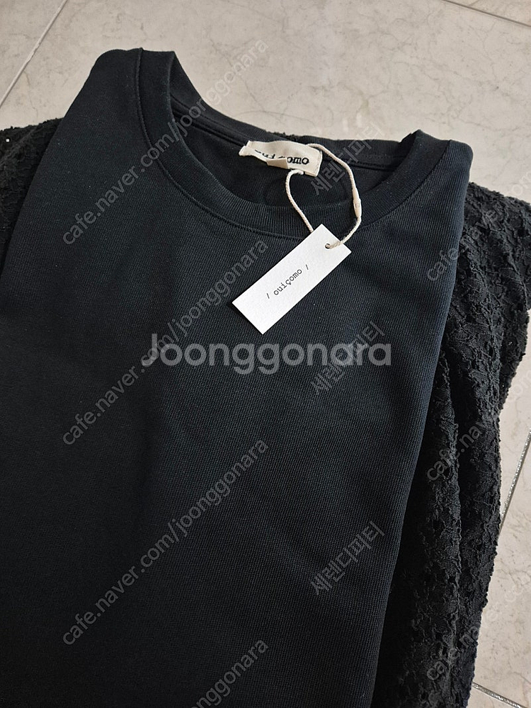 위꼬모 로미 레이스 드레스 판매해요(블랙s)--4