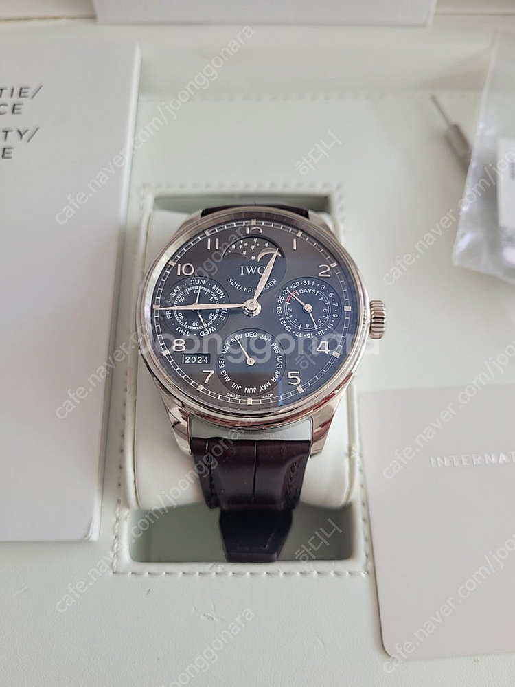 IWC 포르투기저 퍼페츄얼캘린더 ppc 화이트골드--0