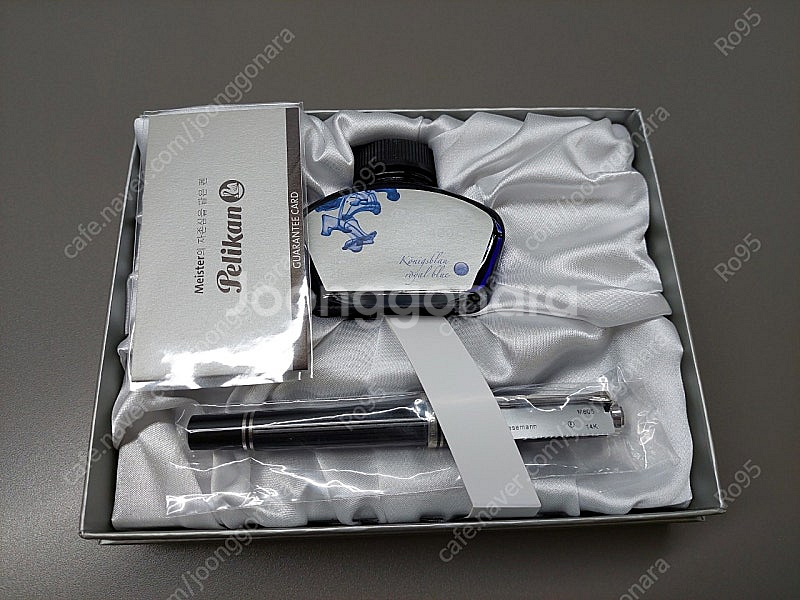 펠리칸 m605 슈트레제만 F닙(투명배럴 기프트세트 미...--1
