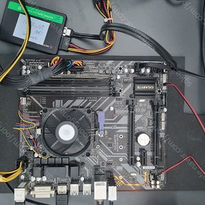 CPU 애슬론 200ge + 메인보드 B450M ds3h + ddr4 8gb + SSD 128gb