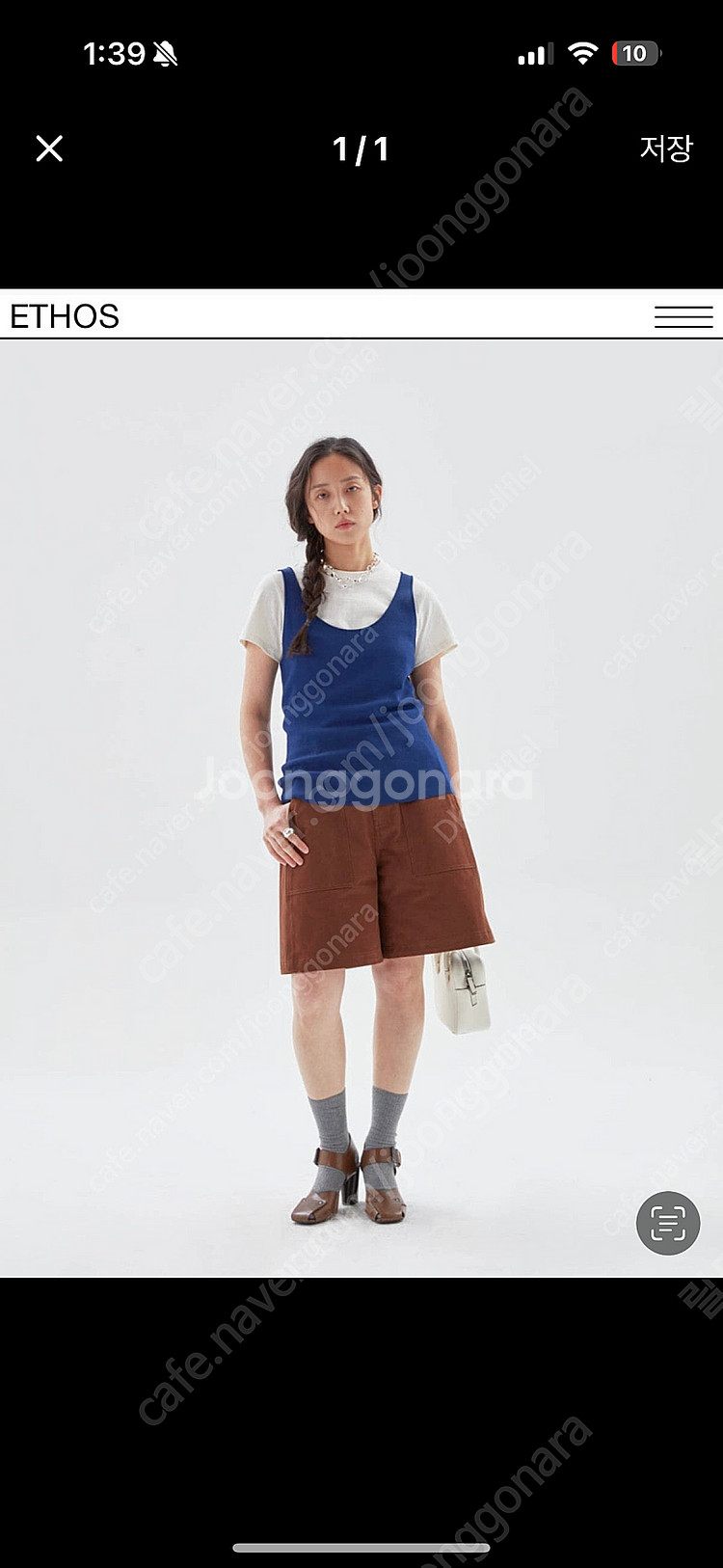 에토스 ethos u neck sleeveless 베이...--4