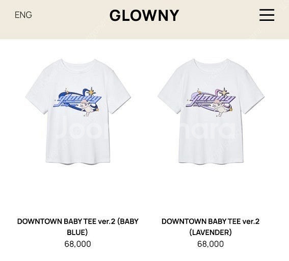 글로니 glowny 다운타운베이비 티셔츠 / 글로니 다...--0