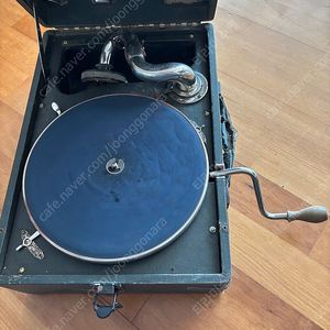턴테이블 빈티지 LP 레코드 플레이어