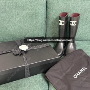(정품,새상품) 샤넬 레인부츠, 러버부츠, 장화/샤넬 부츠 카우초크 블랙