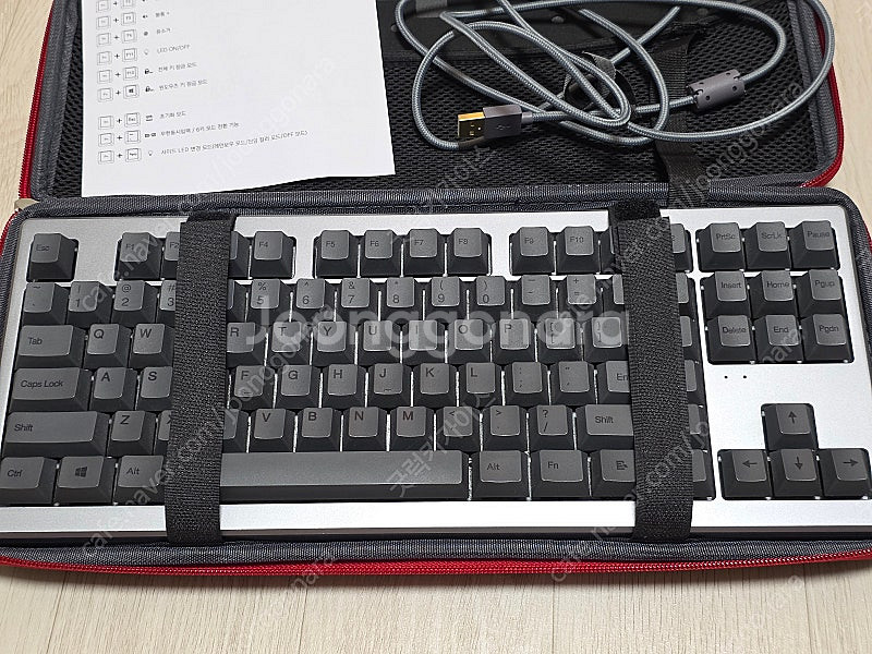AR87 앱코 저소음 적축 개선판 무소음 기계식 키보드--8
