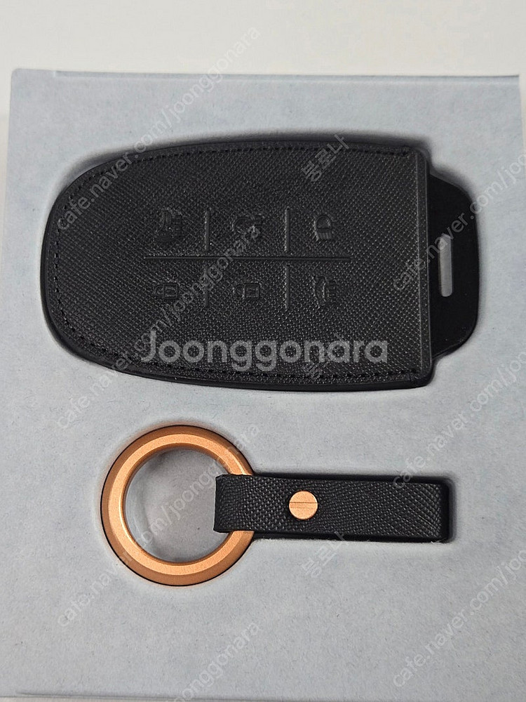 제네시스 6버튼 정품 가죽 키케이스--0