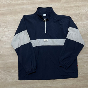 휠라 올드스쿨 반집업 아노락 바람막이 집업자켓 XL/105