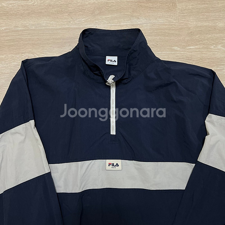 휠라 올드스쿨 반집업 아노락 바람막이 집업자켓 XL/1...--1