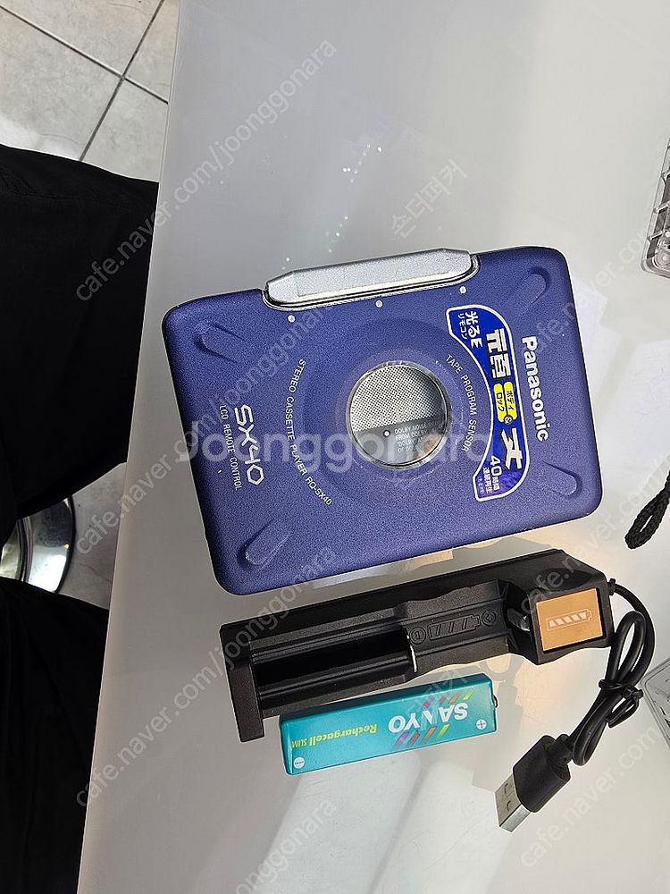 파나소닉 워크맨 sx40 본체와 배터리 충전기 구성 입...--0