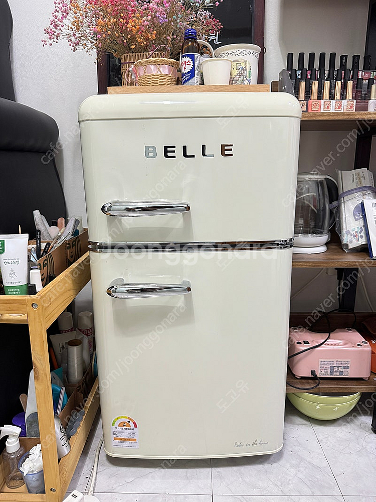 BELLE 레트로 미니냉장고--0