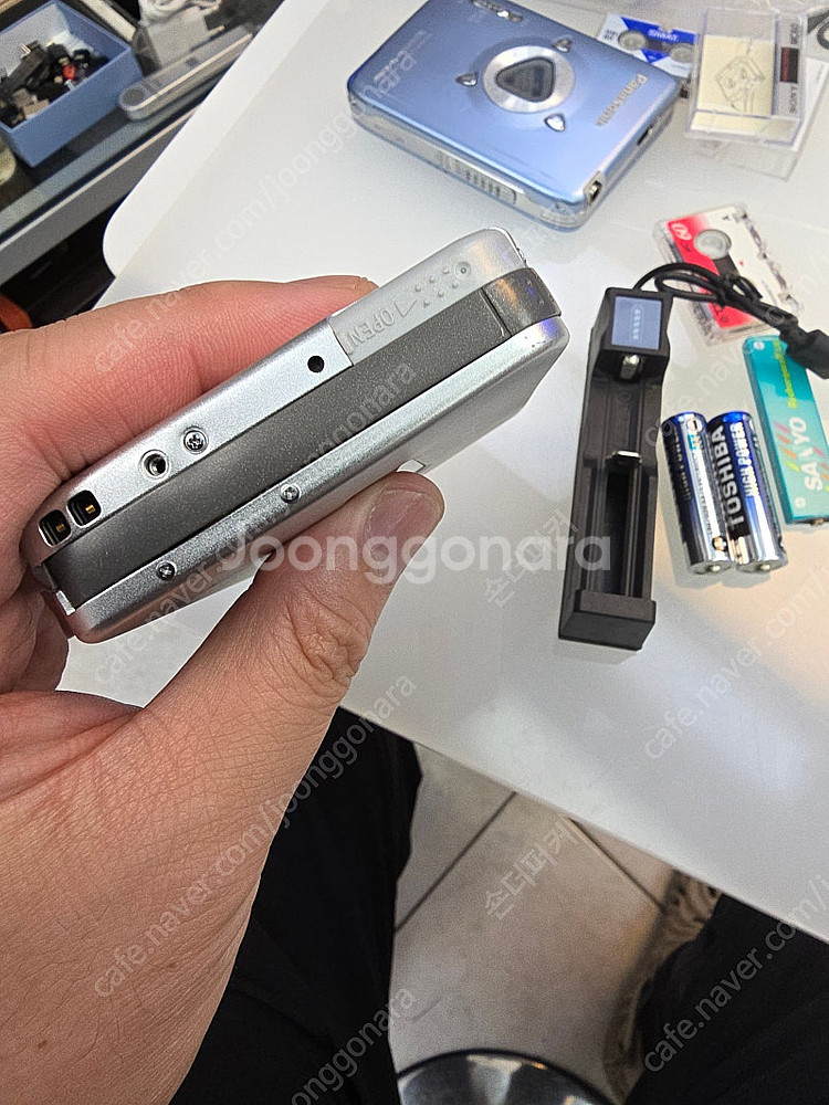 파나소닉 워크맨 본체 sx20 베터리 충전기 세트--4