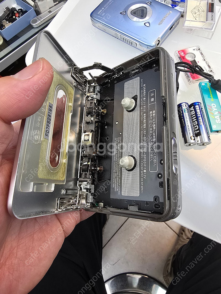 파나소닉 워크맨 본체 sx20 베터리 충전기 세트--5
