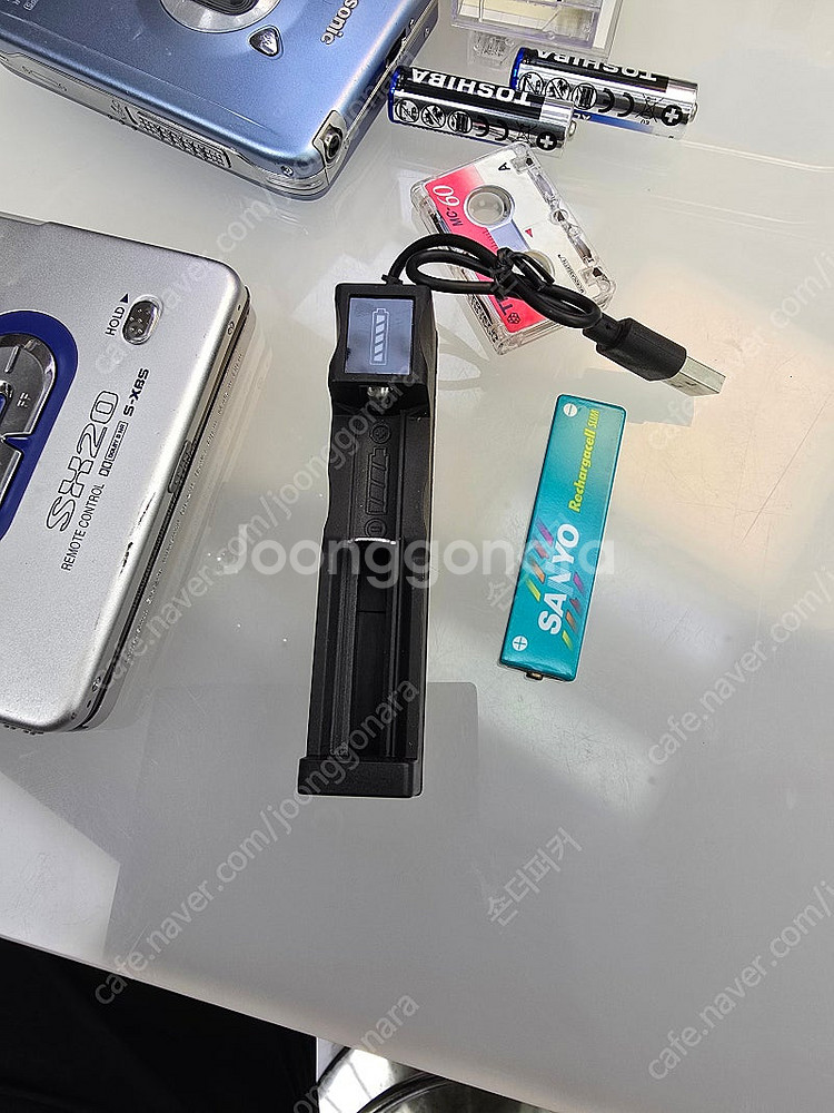 파나소닉 워크맨 본체 sx20 베터리 충전기 세트--7