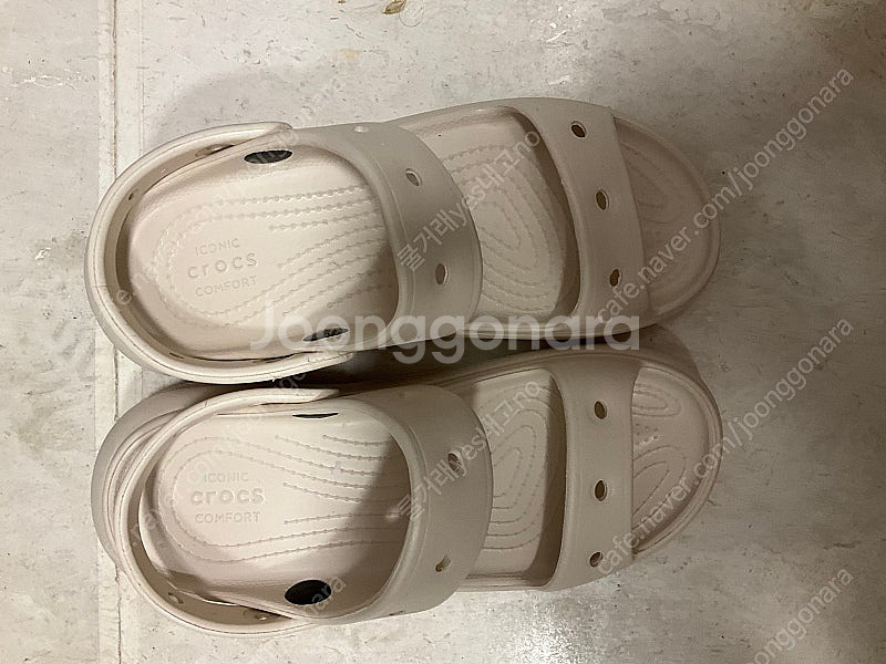 크록스 220 사이즈 Crush 새제품 발볼 작으신 분이 맞아요--2