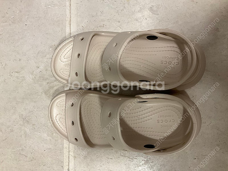 크록스 220 사이즈 Crush 새제품 발볼 작으신 분이 맞아요--3