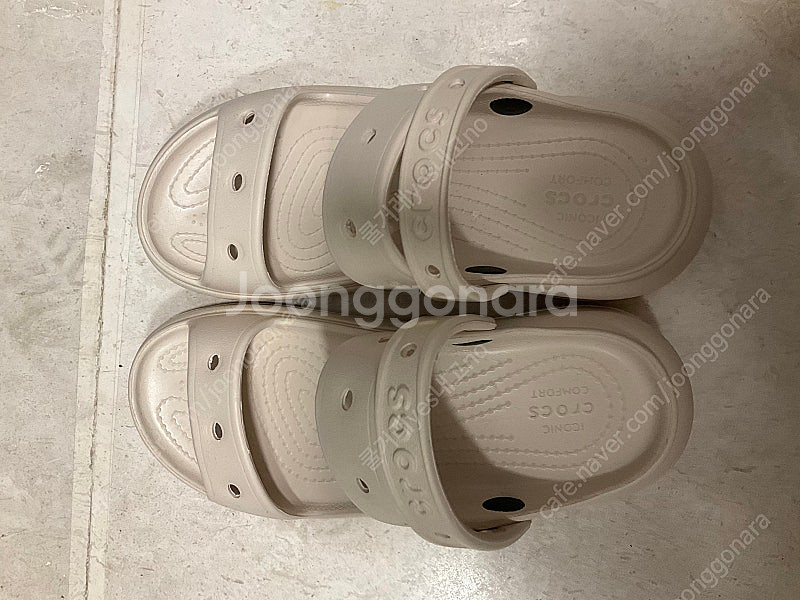 크록스 220 사이즈 Crush 새제품 발볼 작으신 분이 맞아요--5