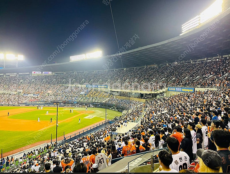 7/22 한화 두산 3루 레드석 4연석--1