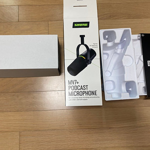 슈어 MV7+ USB/XLR 마이크(상태최상)
