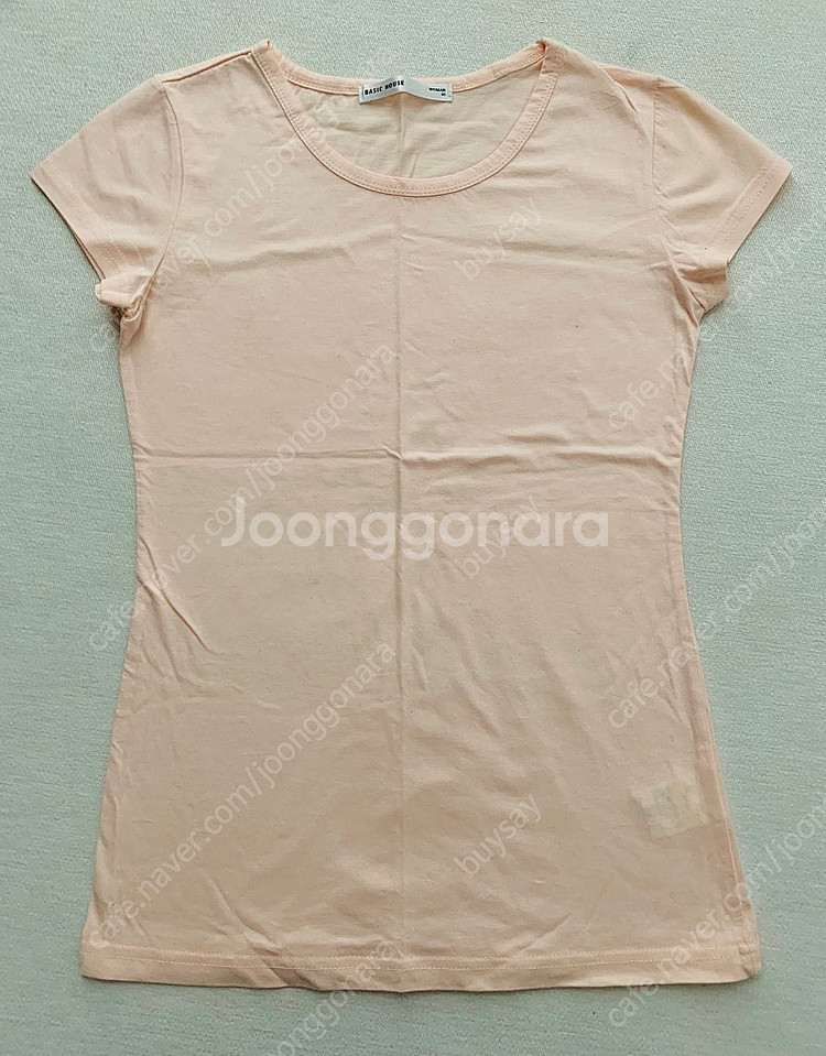 [새제품] 베이직하우스 고급 순면 스판 반팔티--0