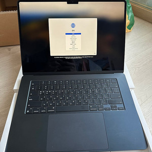 맥북에어 M2 15인치 8GB 256GB 미드나이트 풀박스
