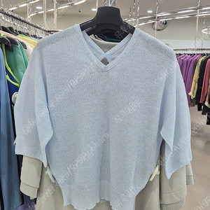 마인 하늘색 니트 프리사이즈