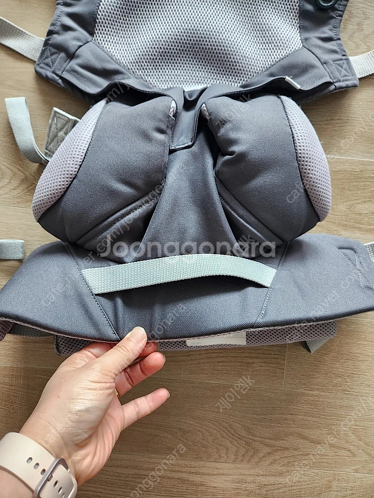 에르고베이비 쿨에어 360 그레이색 아기띠--5
