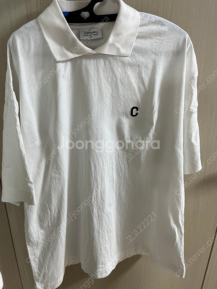 커버낫 C로고 반팔 폴로셔츠 XL 카라티 반값택포--0