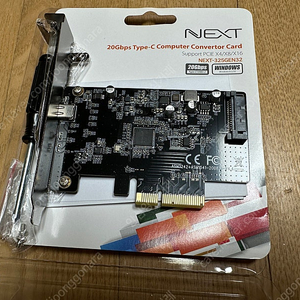 NEXT USB 3.2 20Gbps Type-C PCIE 변환카드 신품급