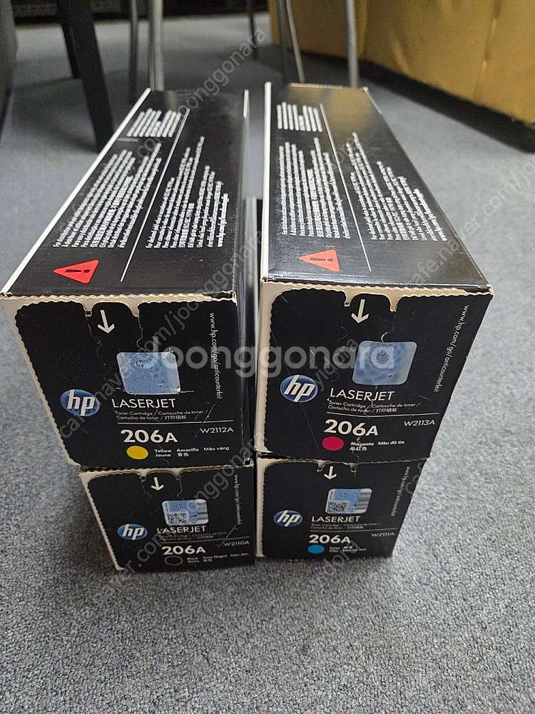 HP 206A 토너 4색 셋트 카트리지 정품 새상품--3