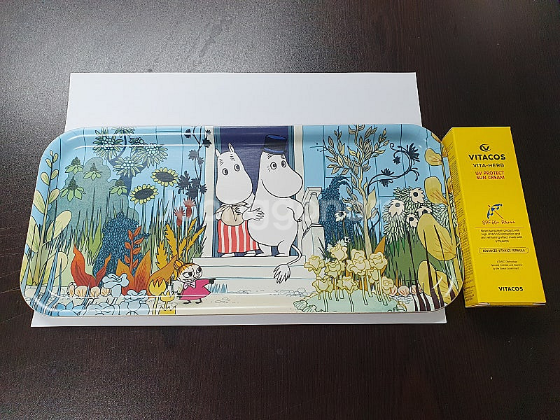 캐릭터상품 스웨덴 무민 Moomin 자작나무 우드 쟁반...--0