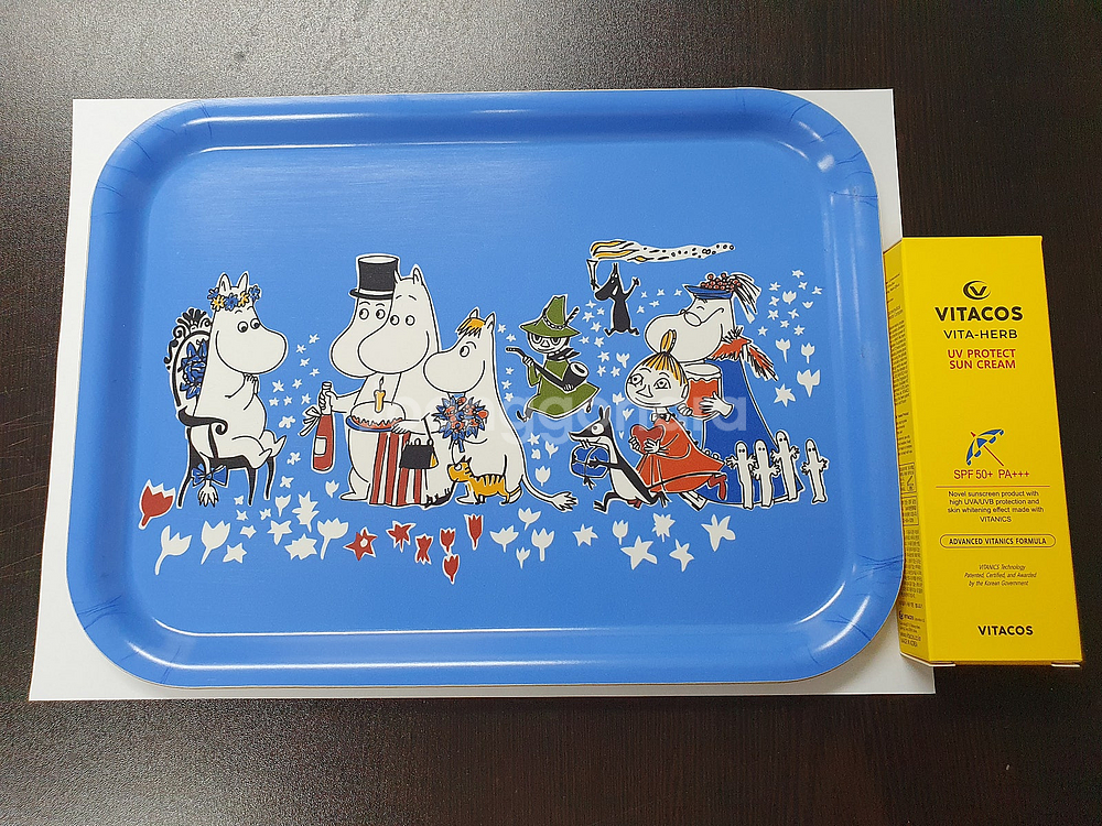 캐릭터상품 스웨덴 무민 Moomin 자작나무 우드 쟁반...--3