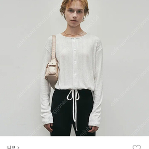 니브 String Button Cardigan Top (Oatmeal)