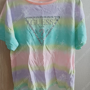 게스 나염 티셔츠반바지 세트 130사이즈