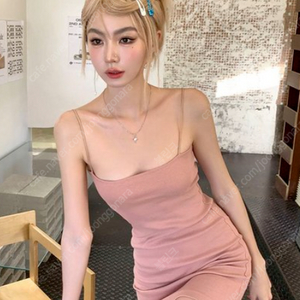 핑크 나시원피스 민소매원피스