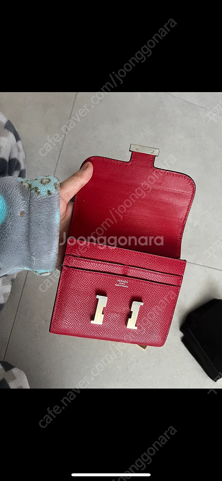 가격내림-에르메스 콘스탄스 슬림 반지갑 루즈까삭--7