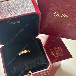 [Cartier] 까르띠에 LOVE 러브 웨딩 밴드, 다이아몬드 1개 핑크골드 53호