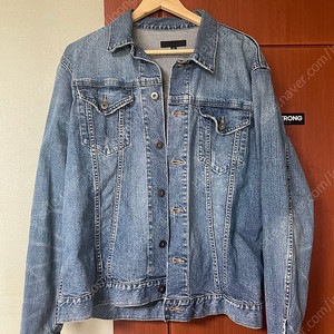 유니클로 데님 트러커 자켓 XL