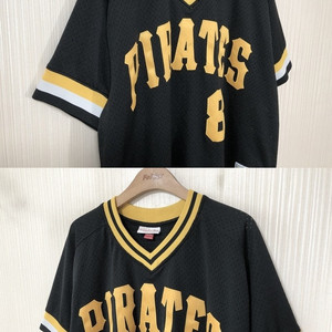 MLB 미첼앤네스X쿠퍼스타운 피츠버그 파이어리츠 올드져지 XL #8