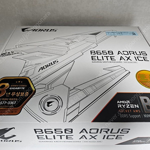 B650 AORUS ELITE AX ICE 메인보드 판매합니다.