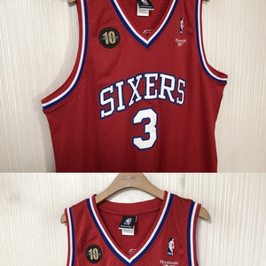 NBA 리복 필라델피아 세븐티식서스 #3 아이버슨 10주년 한정유니폼 L/올스타에디션 L