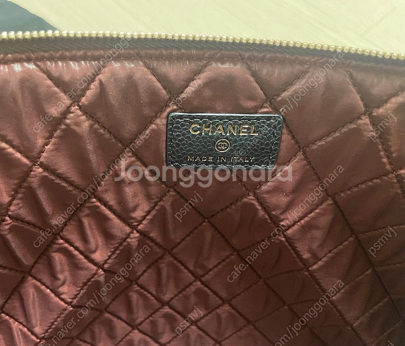 샤넬 캐비어클러치 라지--3
