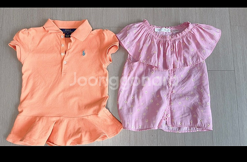 폴로 티셔츠 자라 반팔 여아티셔츠--0