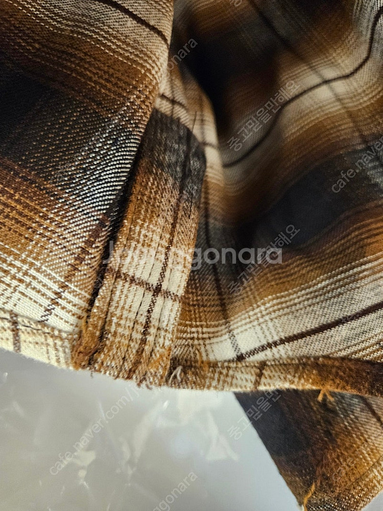 준지 / 25fw 아가일 셔츠 브라운 / 50(105)--6