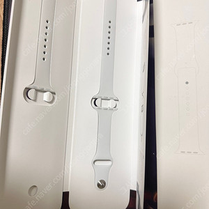 애플 정품 애플워치 스트랩 화이트 스포츠밴드 40mm