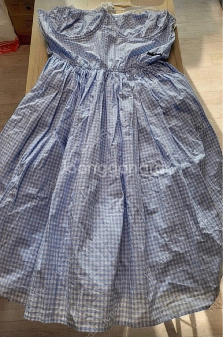 미우미우 체크 원피스 정품--6