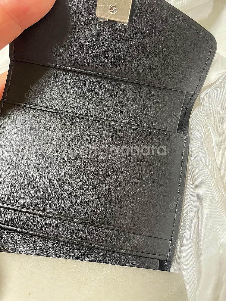 분크 카드지갑 실버 + 반지갑 유광블랙 일괄 미사용 제...--6